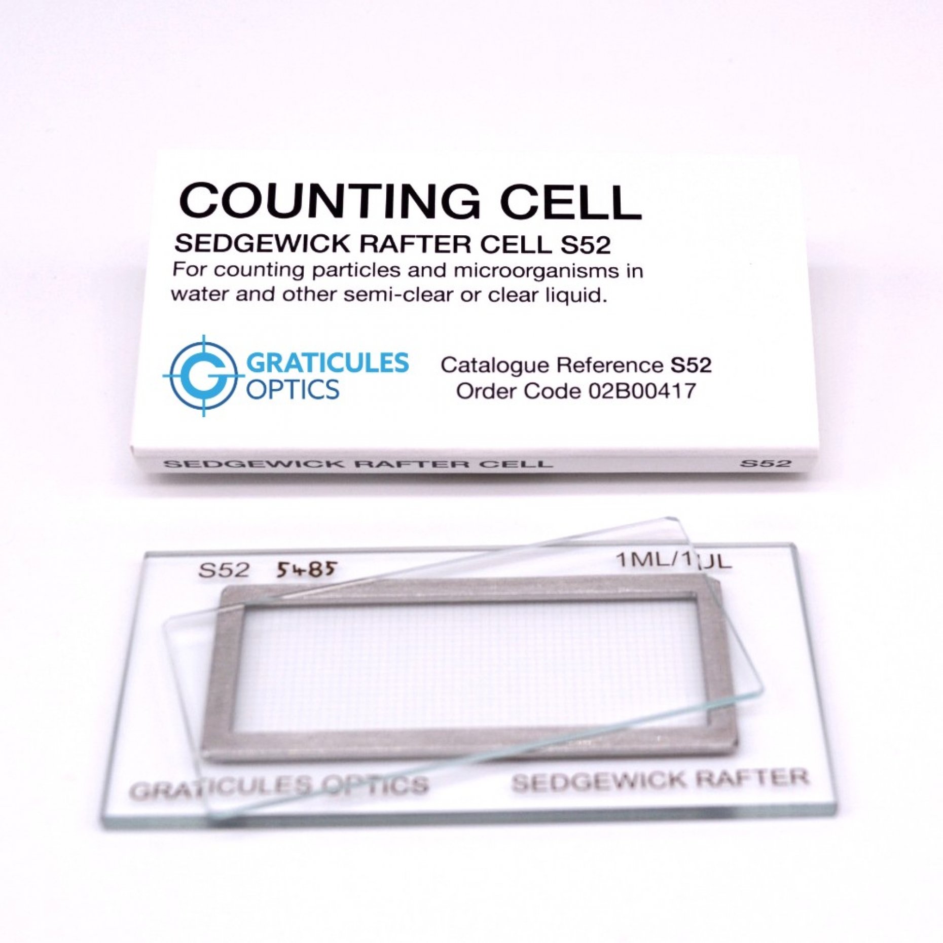 S52 Glass Sedgewick Rafter Counting Chamber